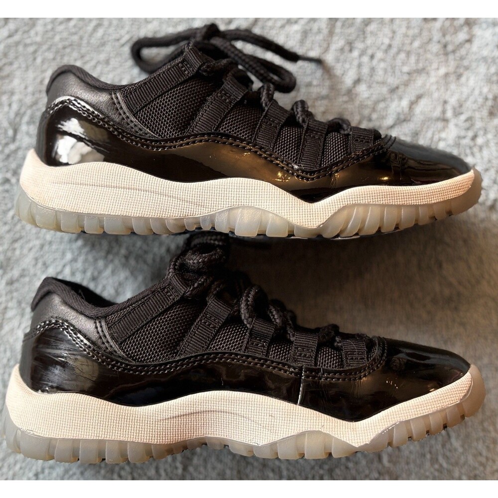 Nike Air Jordan Retro 11 Low PS Space Jam Black FV5116-004 Kids Size 13C